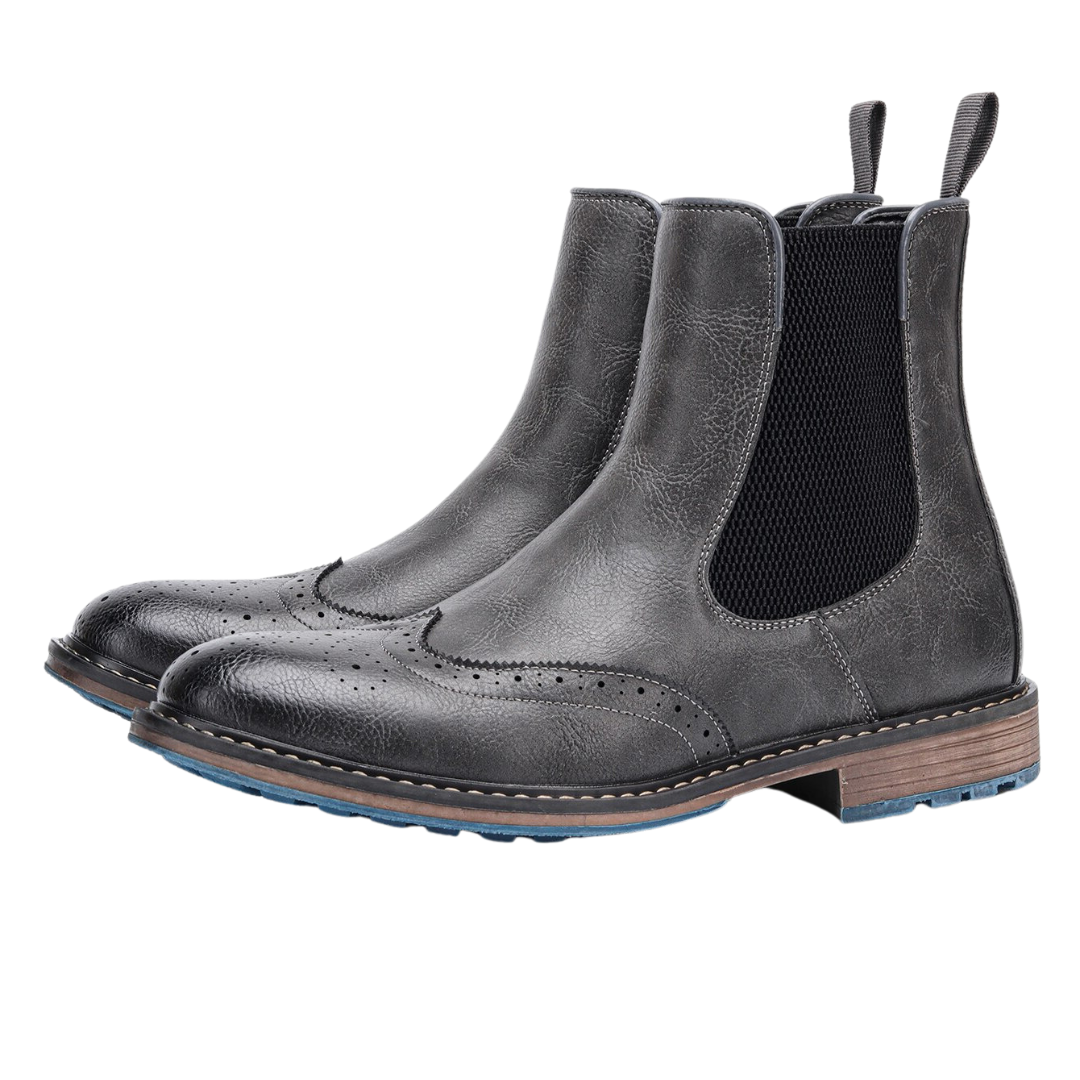 Męskie - Buty skórzane - Lekkimi Materiałów Stylowy design i wygoda - Idealne na każdą okazję
