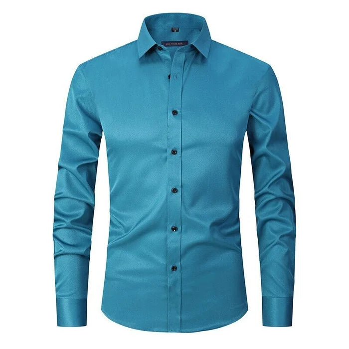 Męska - Overshirt - Rozciągliwa i odporna na zagniecenia - Koszula codzienna