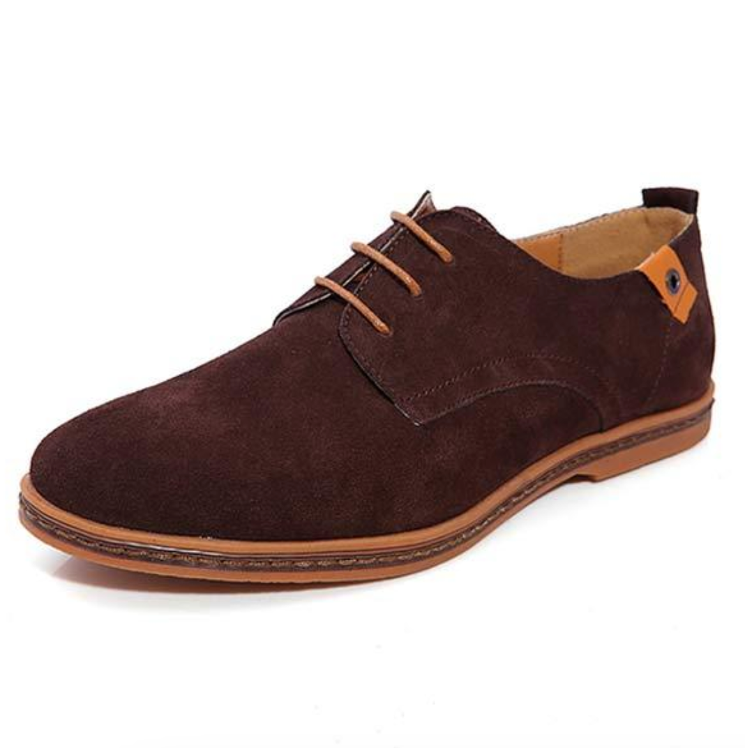 Męskie - Zamszowe buty - Elegancki design - Stylowe obuwie idealne na każdą okazję