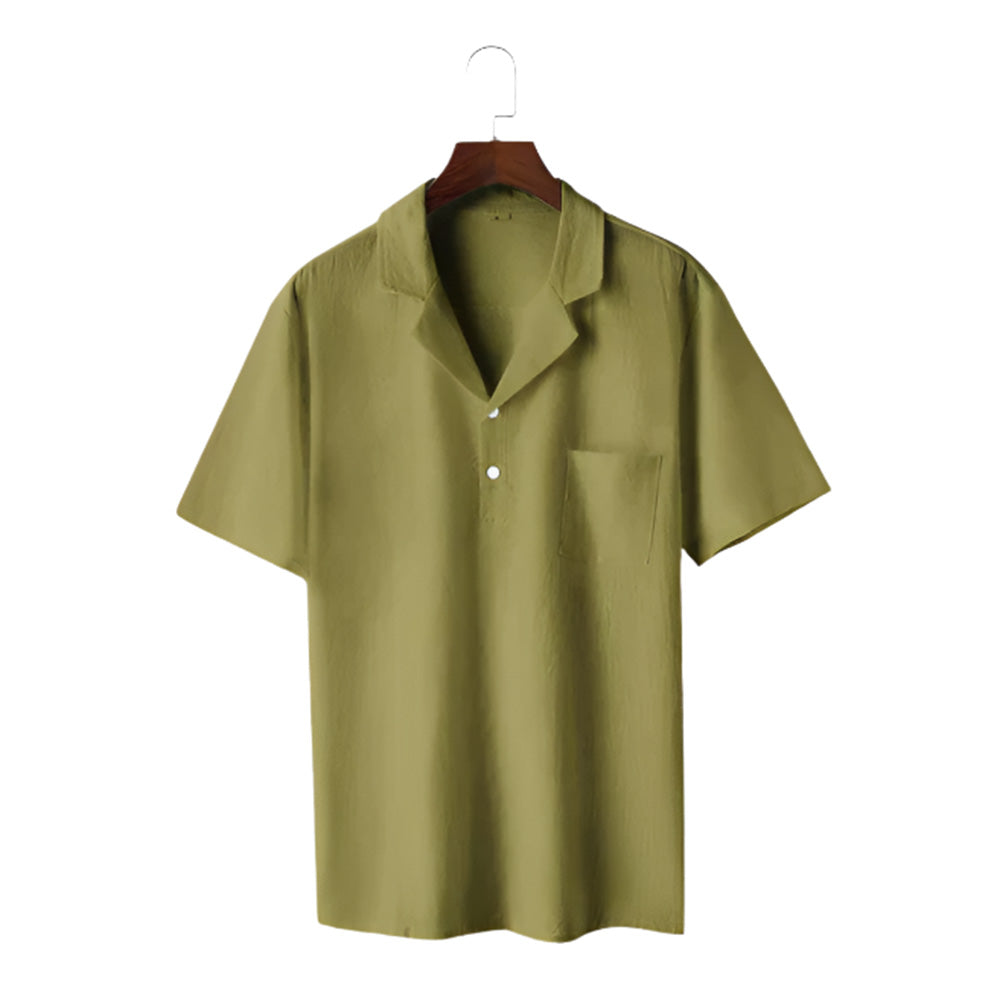 Męska - Koszula vintage - Bawełniana tkanina - Modny element stylizacji retro
