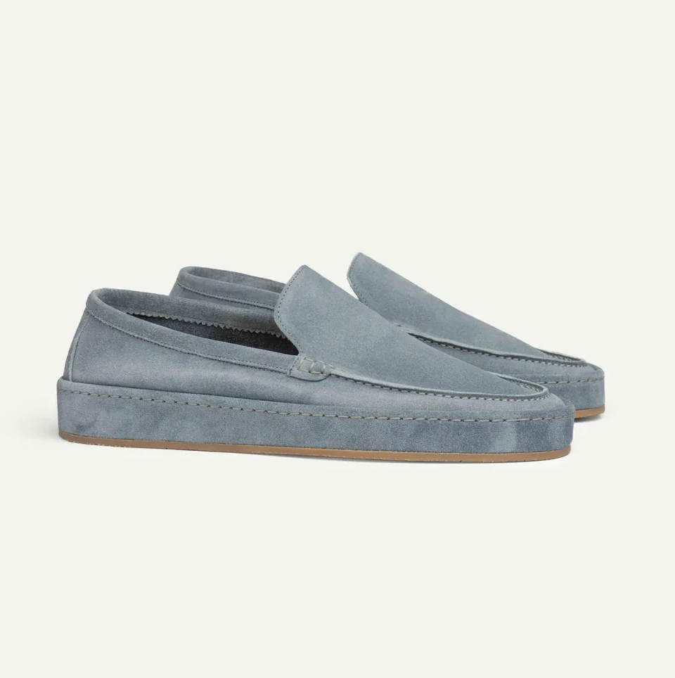 Męska - Mokasyny skórzane - Stylowe i wygodne - Codzienne buty wsuwane do komfortowego noszenia