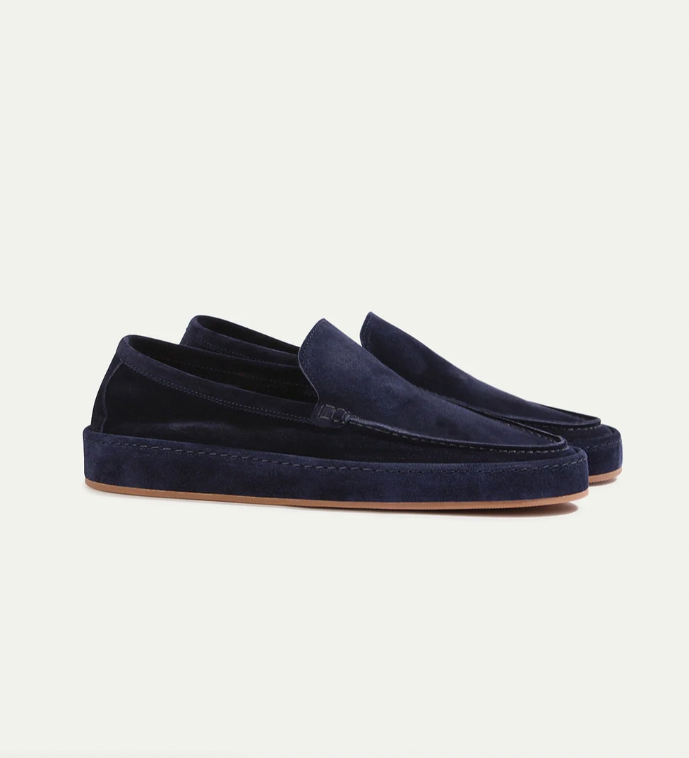 Męska - Mokasyny skórzane - Stylowe i wygodne - Codzienne buty wsuwane do komfortowego noszenia