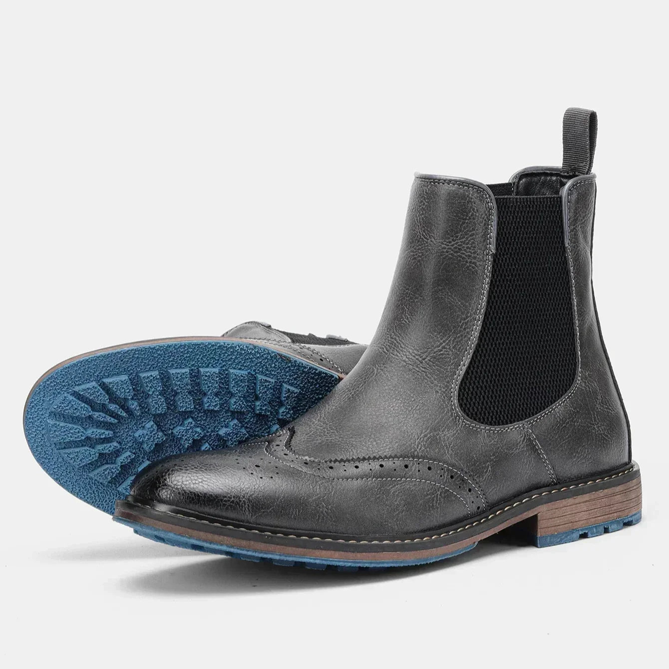 Męskie - Buty skórzane - Lekkimi Materiałów Stylowy design i wygoda - Idealne na każdą okazję