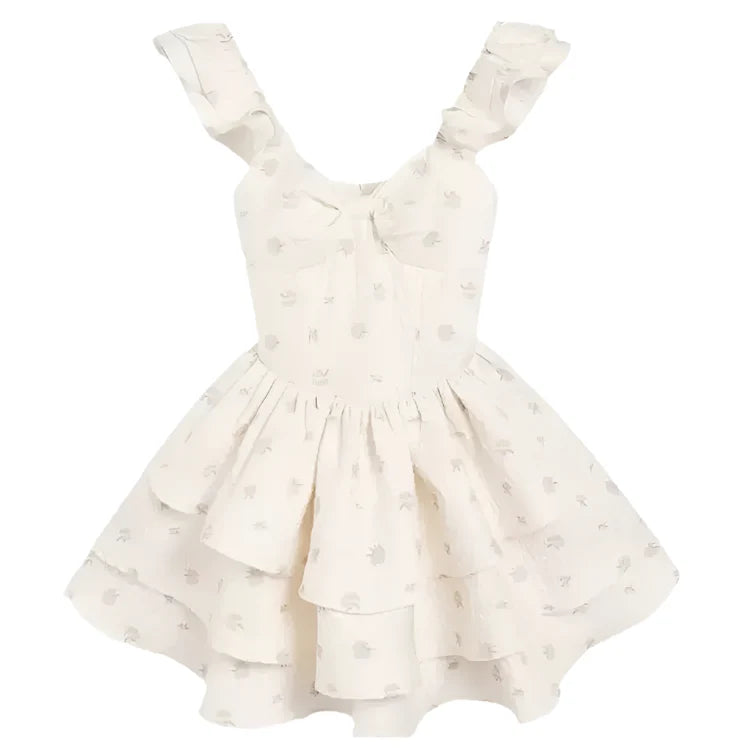 Kobieta - Mini sukienka - Lekki materiał - Swobodny, elegancki styl - Idealna na co dzień