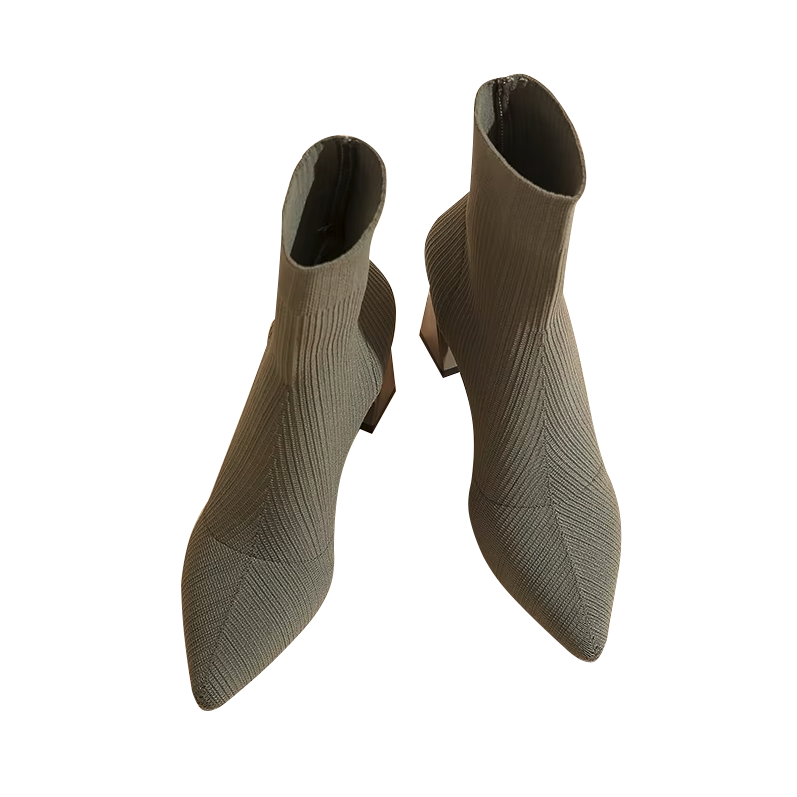 Damskie - elastyczne buty za kostkę - stylowy design i wygoda - idealne na każdą okazję