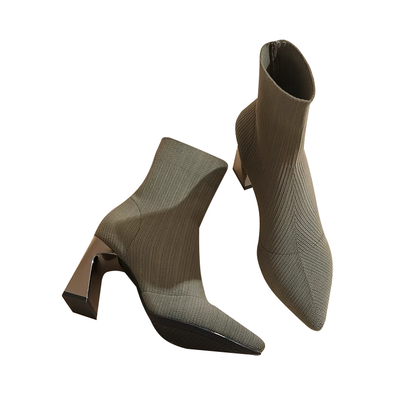 Damskie - elastyczne buty za kostkę - stylowy design i wygoda - idealne na każdą okazję