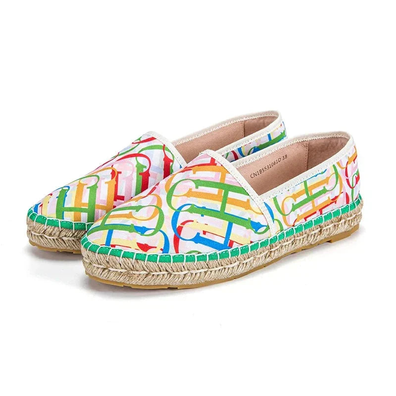 Damskie - Espadryle Buty - Wygodny materiał - Stylowe obuwie do noszenia na co dzień