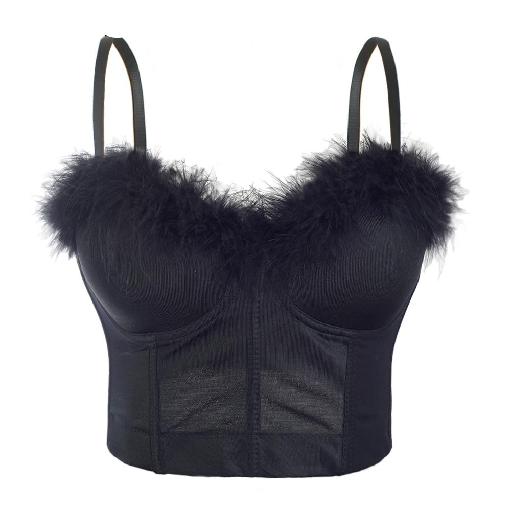 Damska - Koszulka - Feather Crop Top - Lekka mieszanka bawełny - Idealna na co dzień