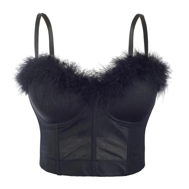 Damska - Koszulka - Feather Crop Top - Lekka mieszanka bawełny - Idealna na co dzień
