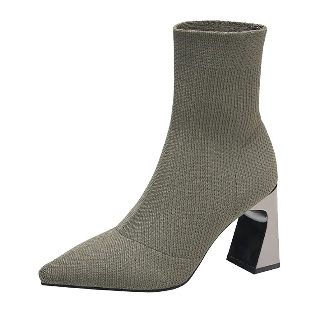 Damskie - elastyczne buty za kostkę - stylowy design i wygoda - idealne na każdą okazję