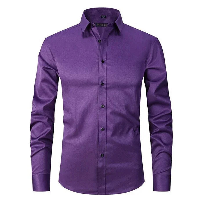 Męska - Overshirt - Rozciągliwa i odporna na zagniecenia - Koszula codzienna
