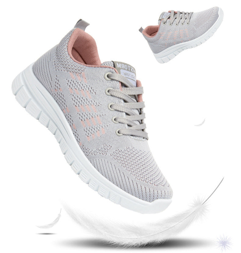 Damskie - Buty do biegania - Oddychająca dzianina - lekkość i wygoda dla aktywnego stylu życia