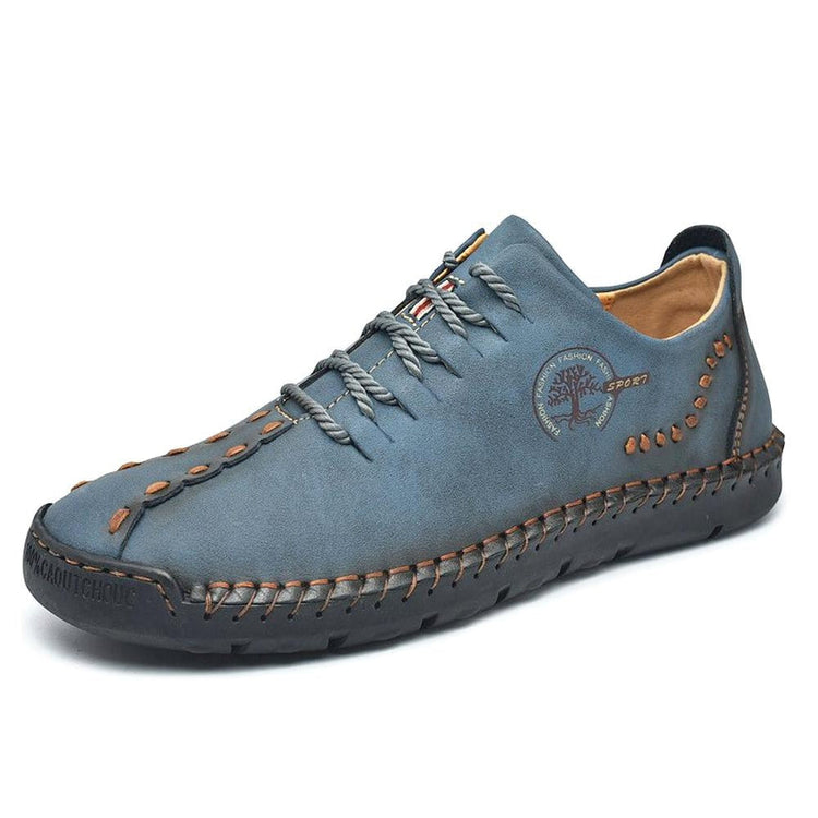 Męskie - Buty skórzane - Stylowe i trwałe obuwie na co dzień - Elegancja i komfort