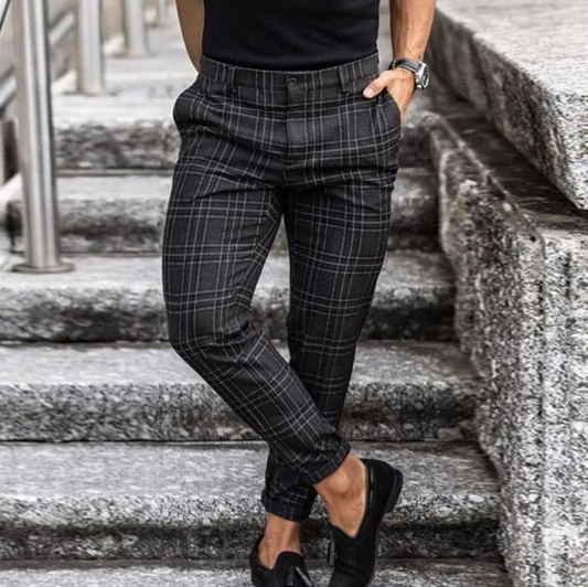 Męska - Spodnie Casual Fit - Wysokiej jakości materiałów - Stylowe i Wygodne Spodnie na Co Dzień