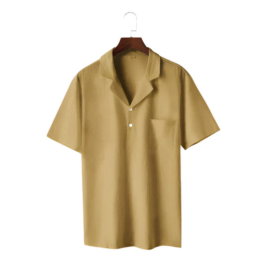 Męska - Koszula vintage - Bawełniana tkanina - Modny element stylizacji retro
