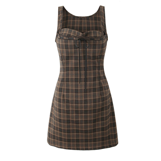 Damska - Mini sukienka bez rękawów - Poliester Letnia moda - Stylowy design - Idealna na ciepłe dni
