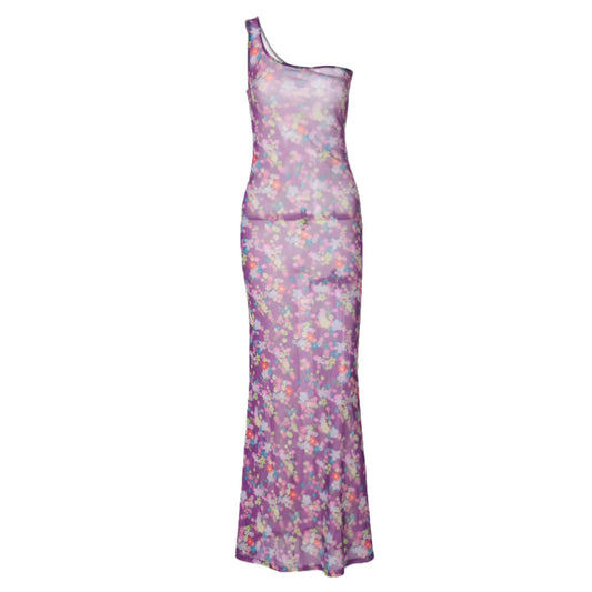 Damska - Sukienka maxi - Lekka bawełna - Elegancki design - Idealna na letnie imprezy i codzienne stylizacje