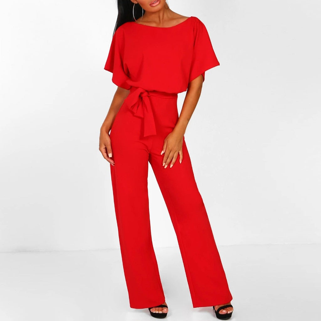 Damskie - Stylowy kombinezon - Elegancki design - Wygodny materiał - Modny strój na każdą okazję